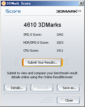 4610 3DMark on 3Dmark06